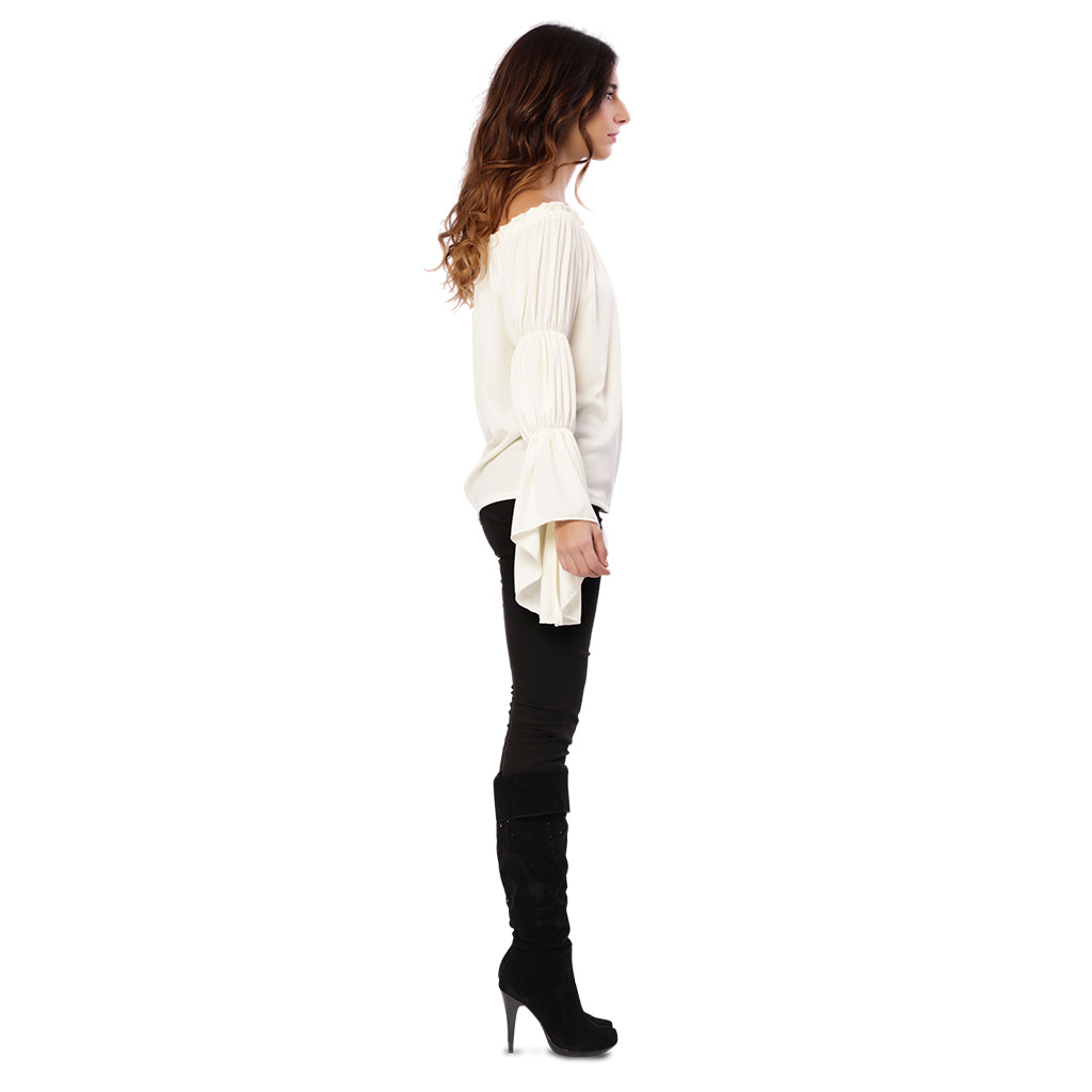Mittelalterliche Bluse weiss – Bild 3 | LuxeStyle
