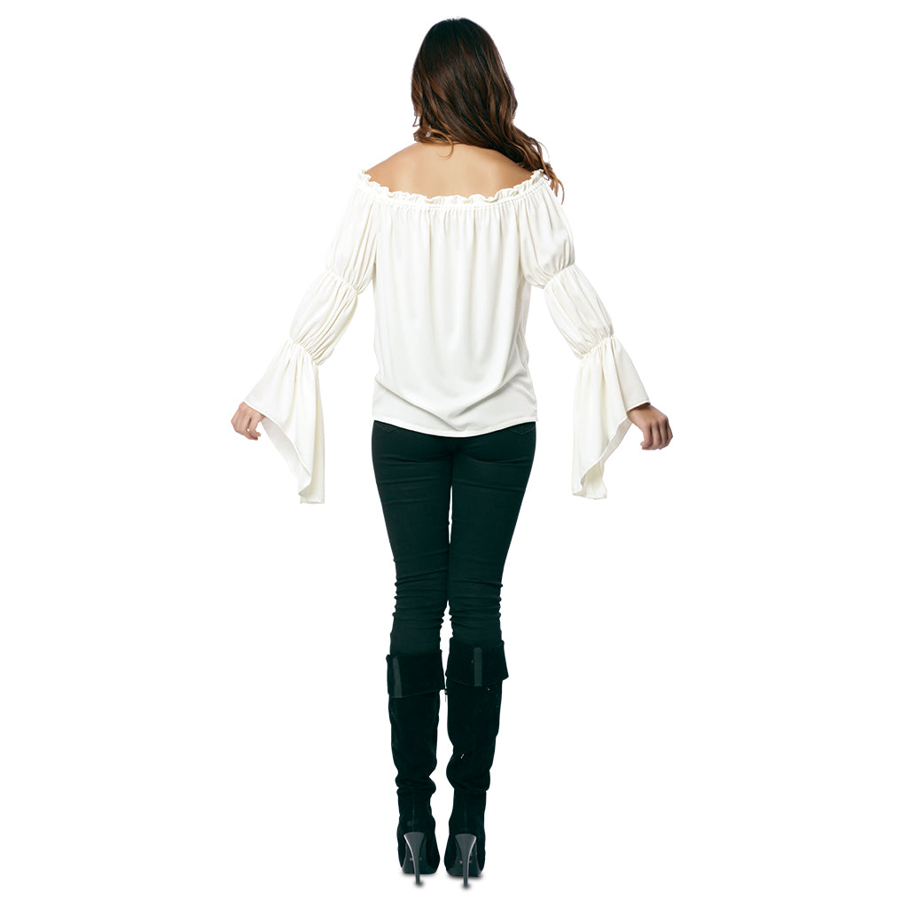 Mittelalterliche Bluse weiss – Bild 4 | LuxeStyle