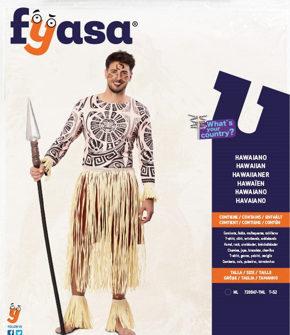 Kostüm Hawaiianer Gr. M/L · Gr. M/L