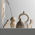 Skulptur-Keramik-Vase · organische Form, matt – LuxeStyle