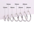 Endless Hoop Ohrringe · Titan hypoallergen