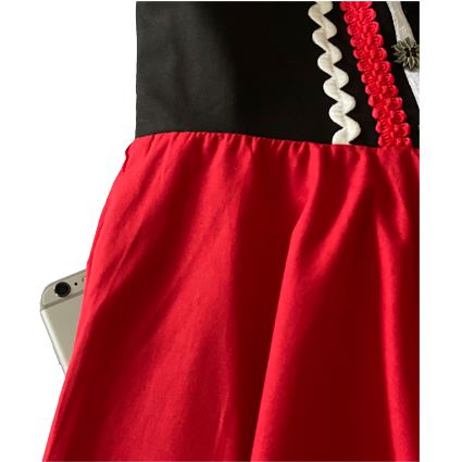 Tirolerdirndl schwarz/rot – Bild 4 | LuxeStyle