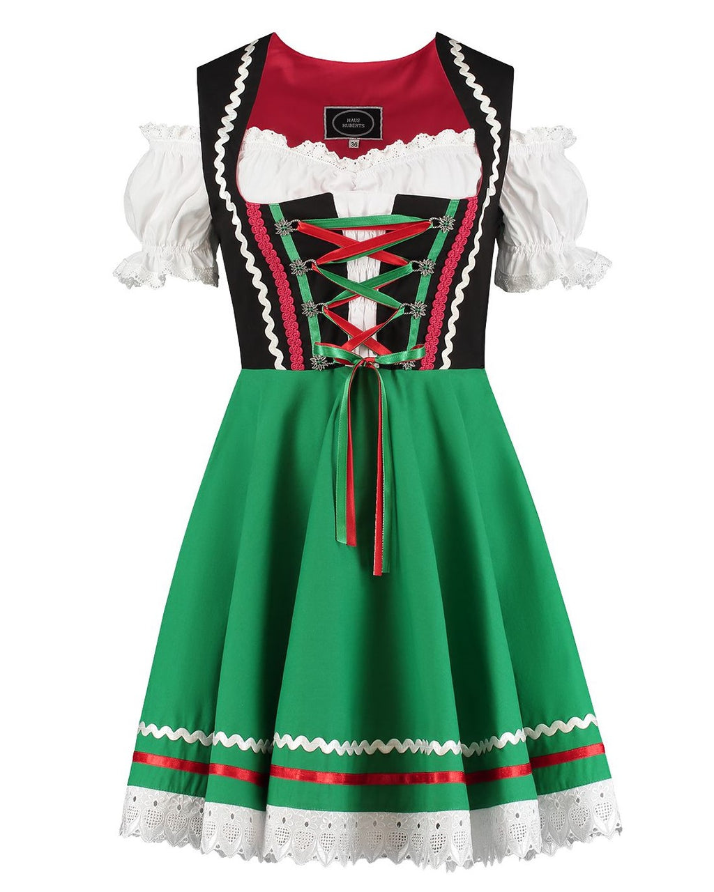 Tirolerdirndl schwarz/grün/rot – Bild 4 | LuxeStyle