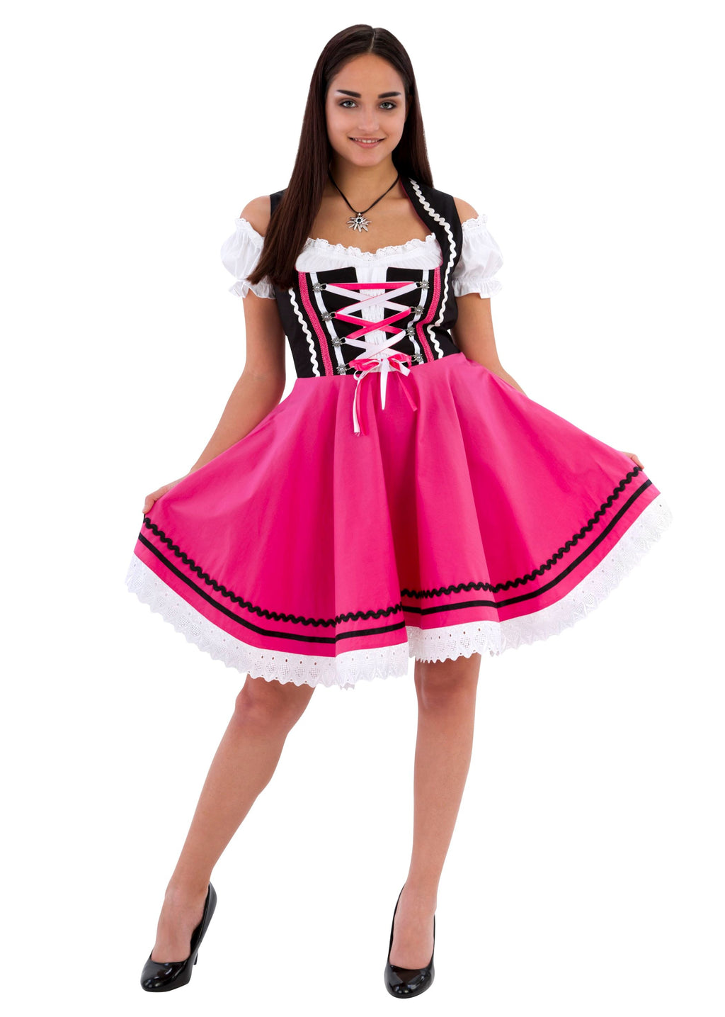 Tirolerdirndl schwarz/pink – Bild 2 | LuxeStyle