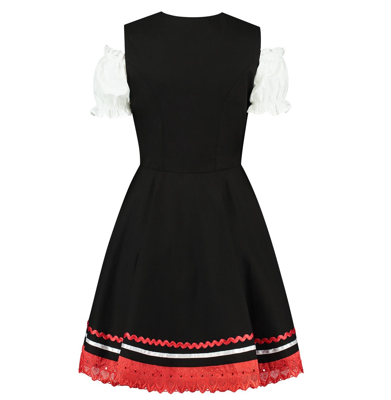 Tirolerdirndl schwarz/rot/