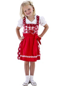 Kinderdirndl rot-weiss kariert