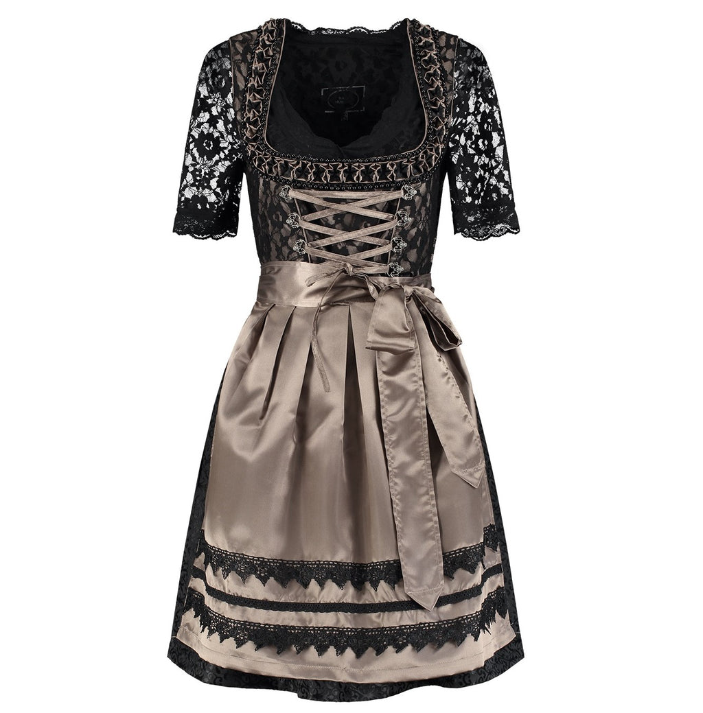 Dirndl schwarz/taupe – Bild 2 | LuxeStyle