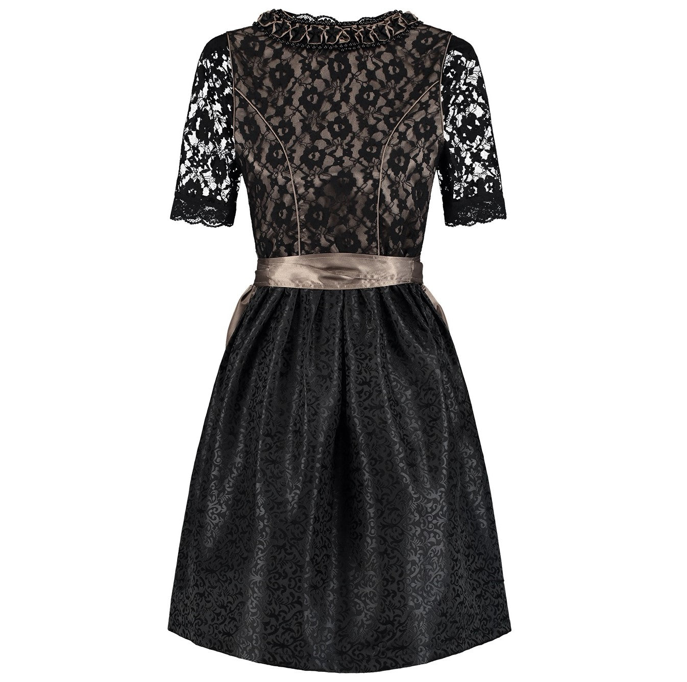Dirndl schwarz/taupe