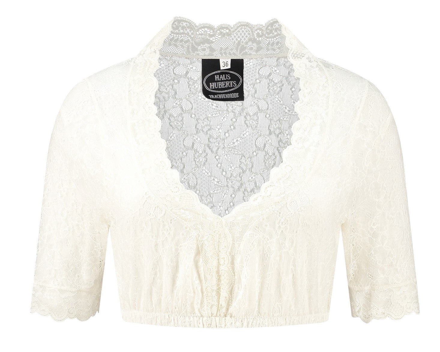 Dirndlbluse aus Spitze · Gr. 48