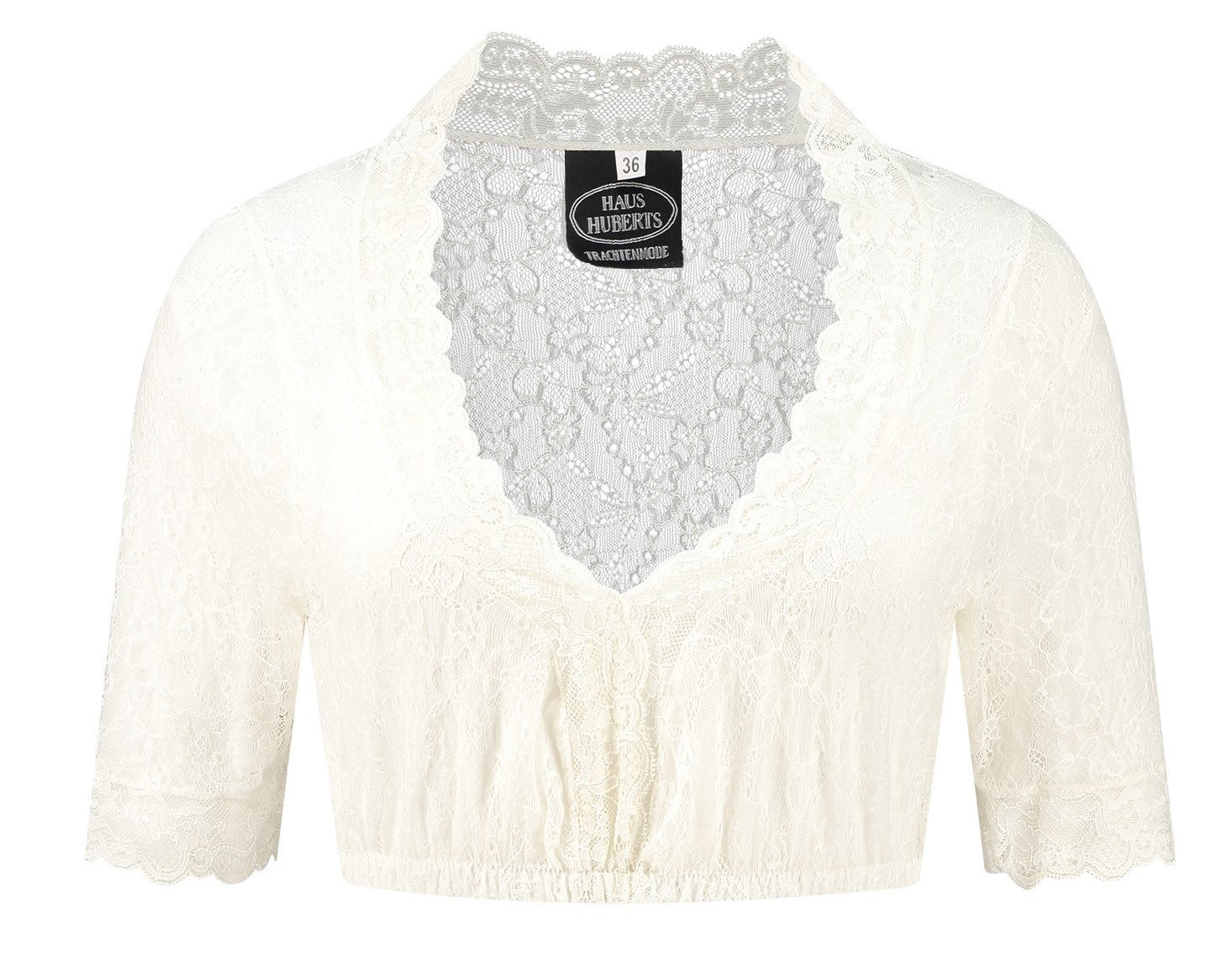 Dirndlbluse aus Spitze · Gr. 54