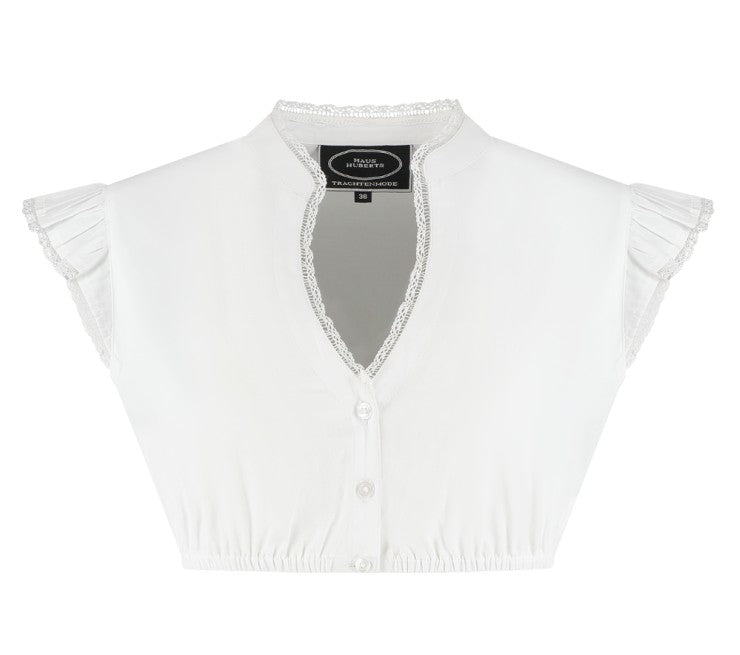 Dirndlbluse mit Flügelärmeln · Gr. 36