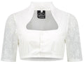 Dirndlbluse weiss mit Spitze · Gr. 52