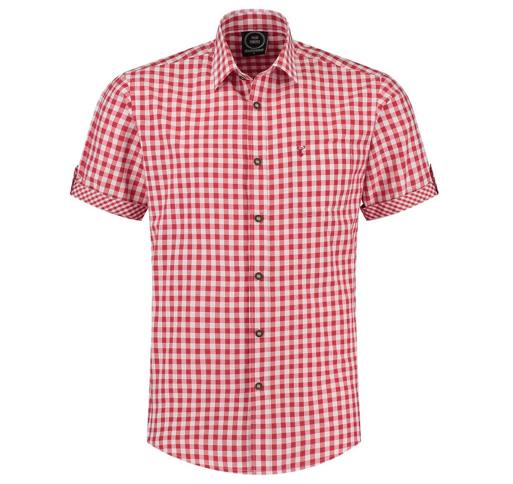 Trachtenhemd rot/weiss – Bild 1 | LuxeStyle
