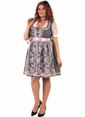 Dirndl 2-teilig silber altrosa