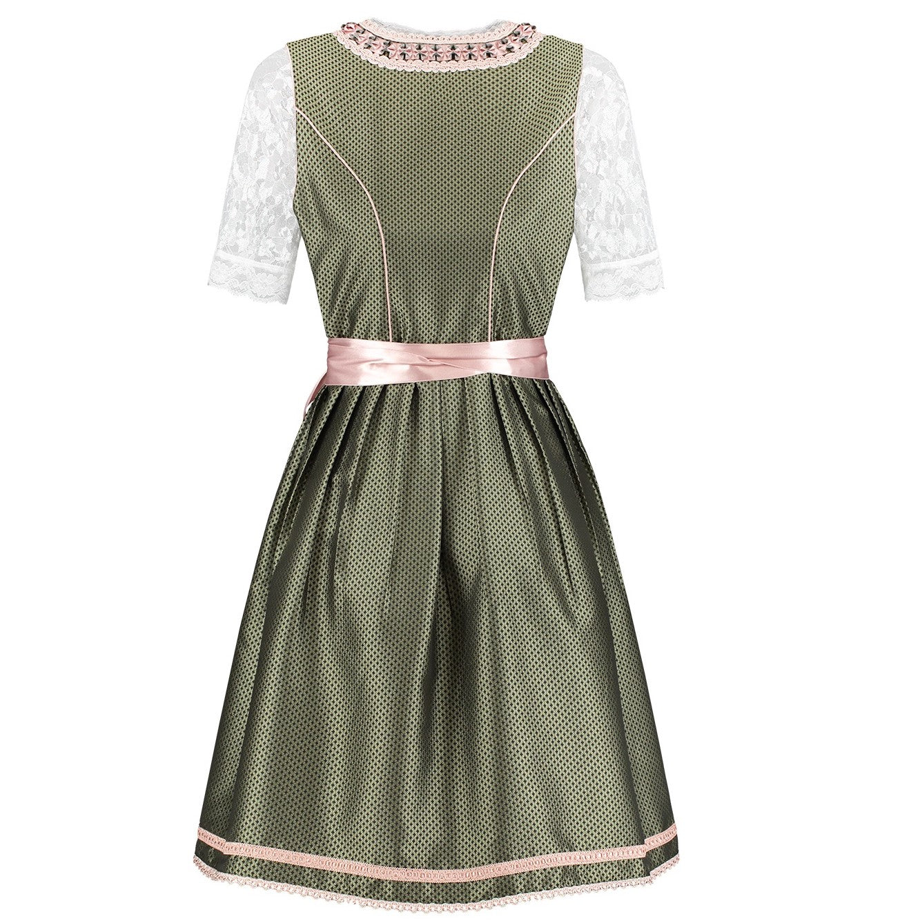 Dirndl altrosa/grün