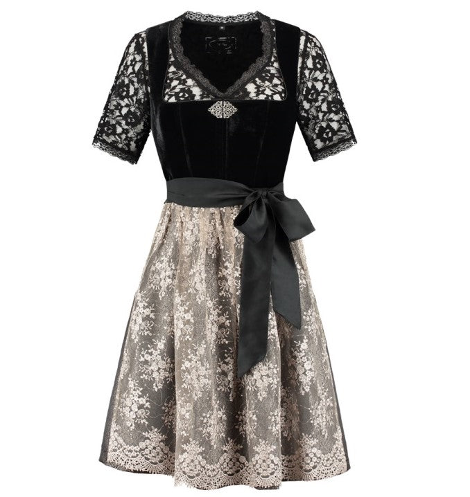 Dirndl retro aus Jacquard · Gr. 48