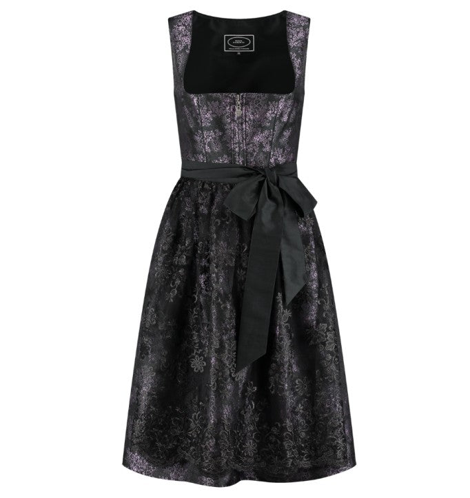 Dirndl Jaquard flieder/schwarz · Gr. 40