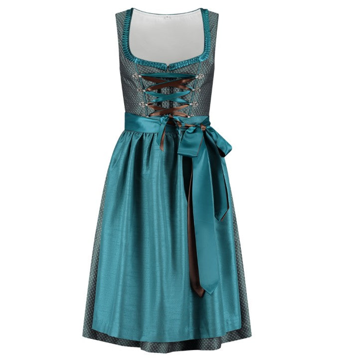 Dirndl Jaquard meeresgrün