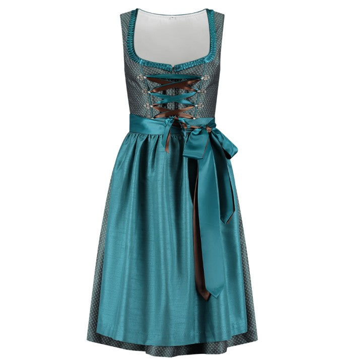 Dirndl Jaquard meeresgrün