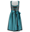 Dirndl Jaquard meeresgrün · Gr. 48