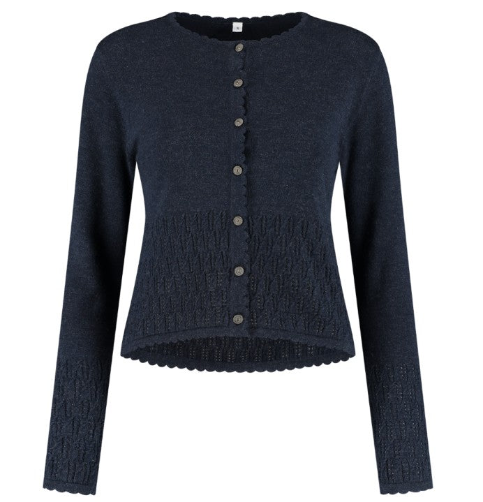 Strickjacke Damen dunkelblau · Gr. M