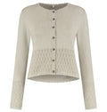 Strickjacke Damen naturfarben · Gr. L