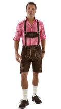Bayrische Lederhosen kurz dunkelbraun · Gr. 48