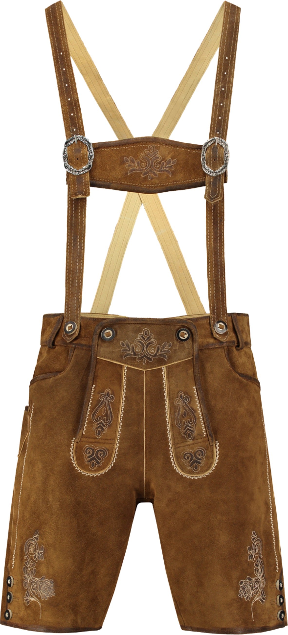 Bayrische Lederhosen kurz braun · Gr. 50