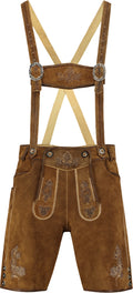 Bayrische Lederhosen kurz braun · Gr. 56
