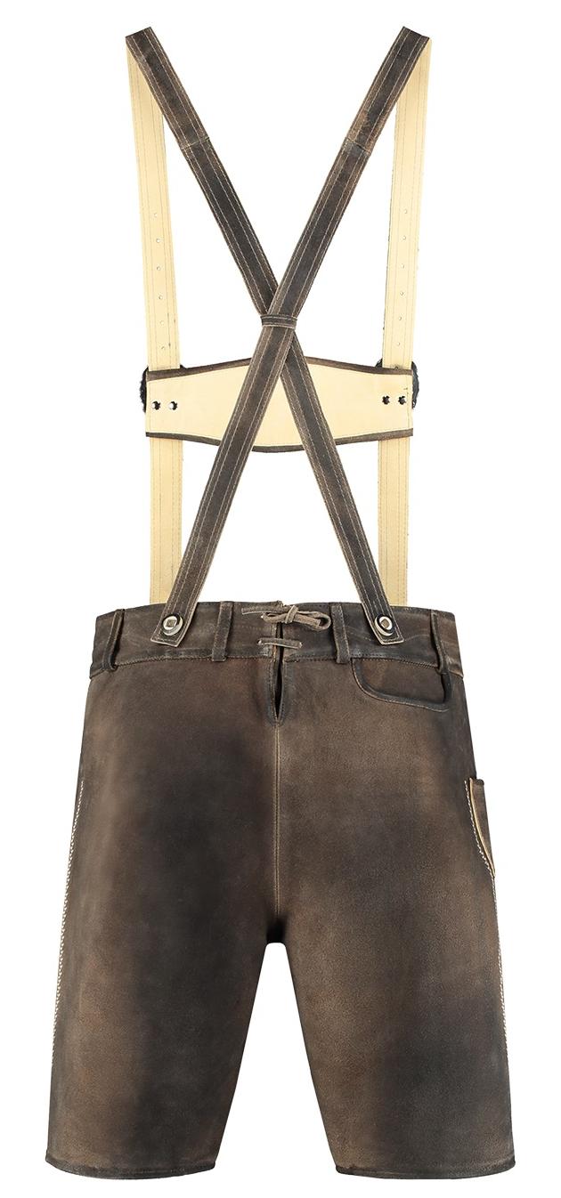 Bayrische Lederhosen kurz sandbraun