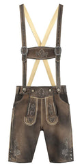 Lederhose kurz sandbraun · Gr. 58