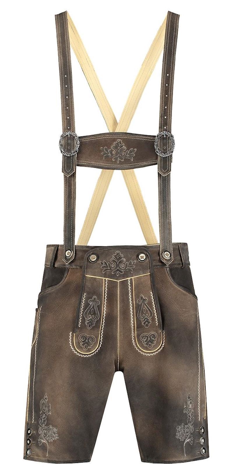Lederhose kurz sandbraun · Gr. 58