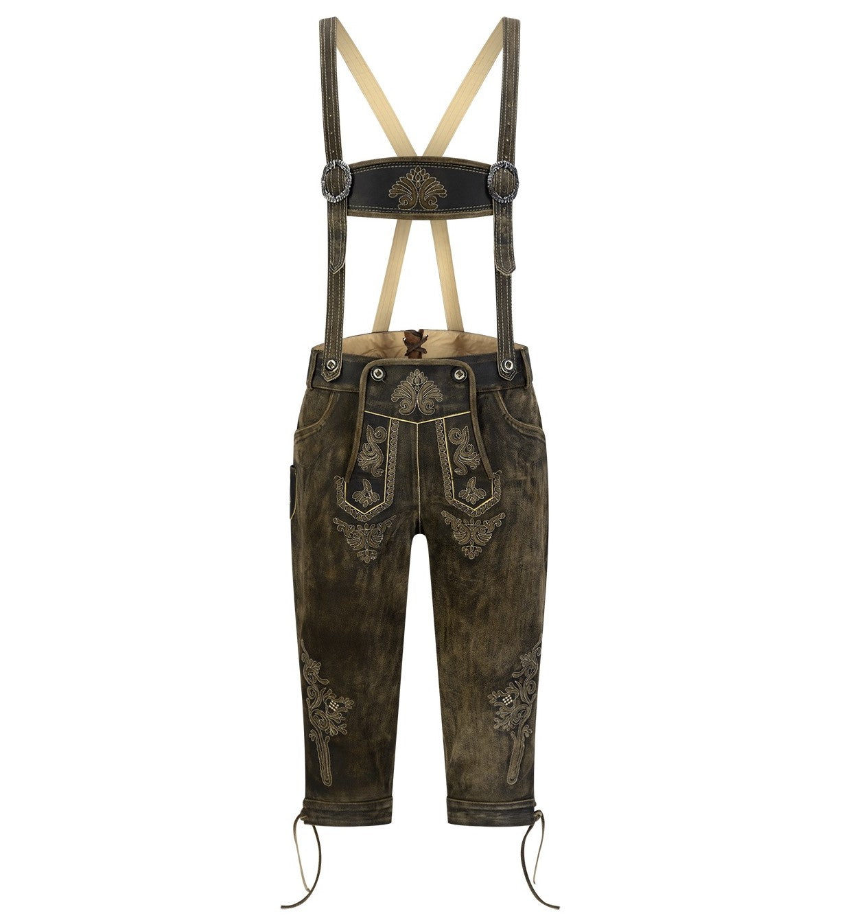 Lederhose vintage dunkelbraun