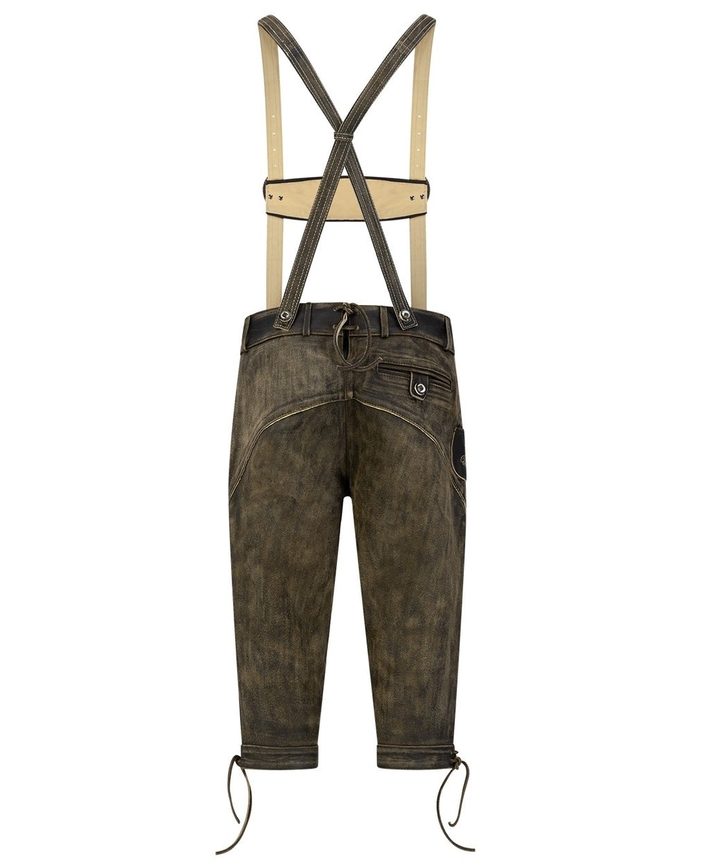 Lederhose vintage dunkelbraun – Bild 3 | LuxeStyle