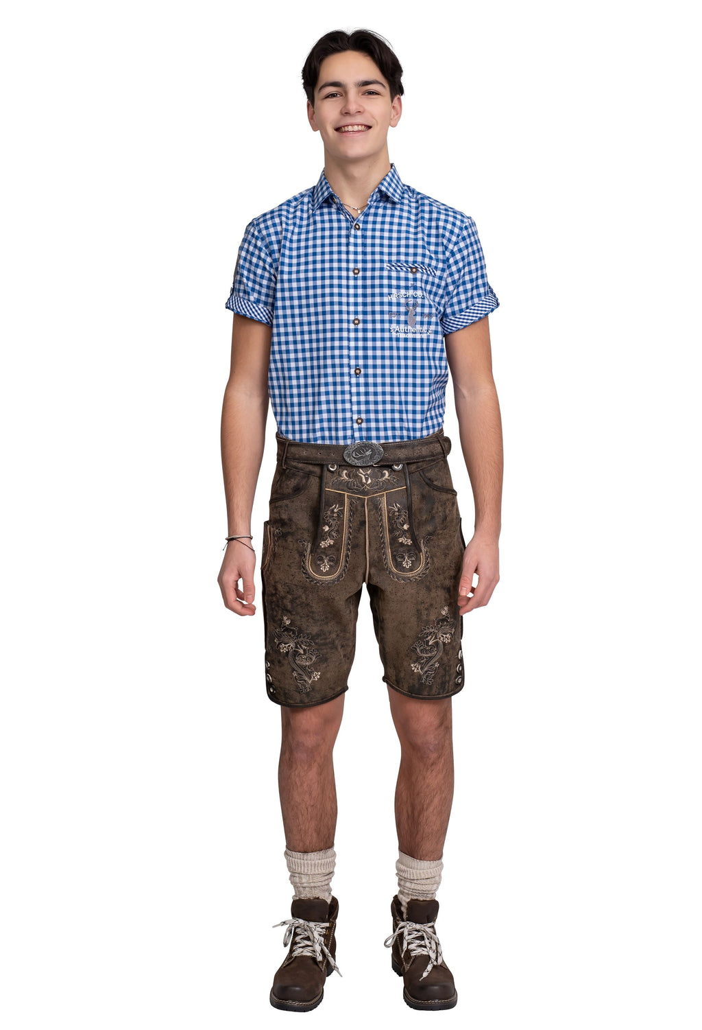 Lederhose kurz vintage braun – Bild 2 | LuxeStyle