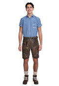 Lederhose kurz vintage braun