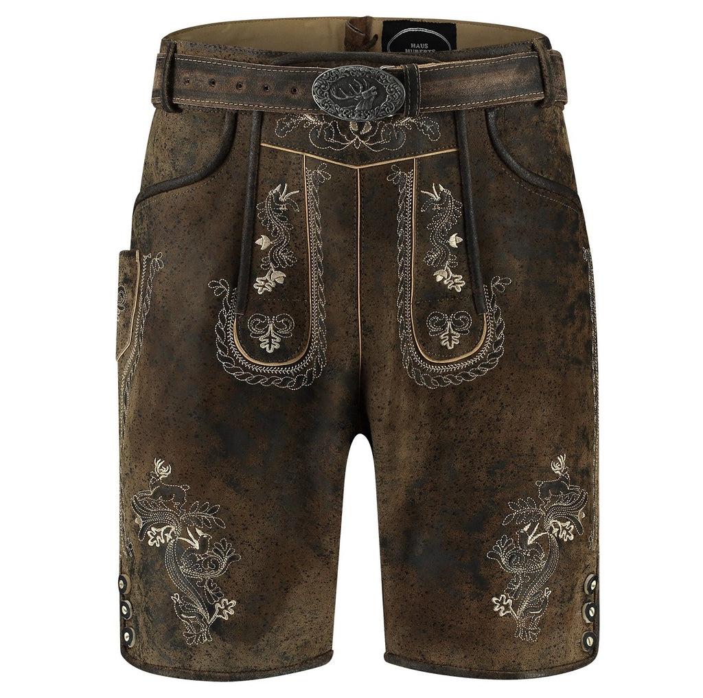 Lederhose kurz vintage braun – Bild 4 | LuxeStyle
