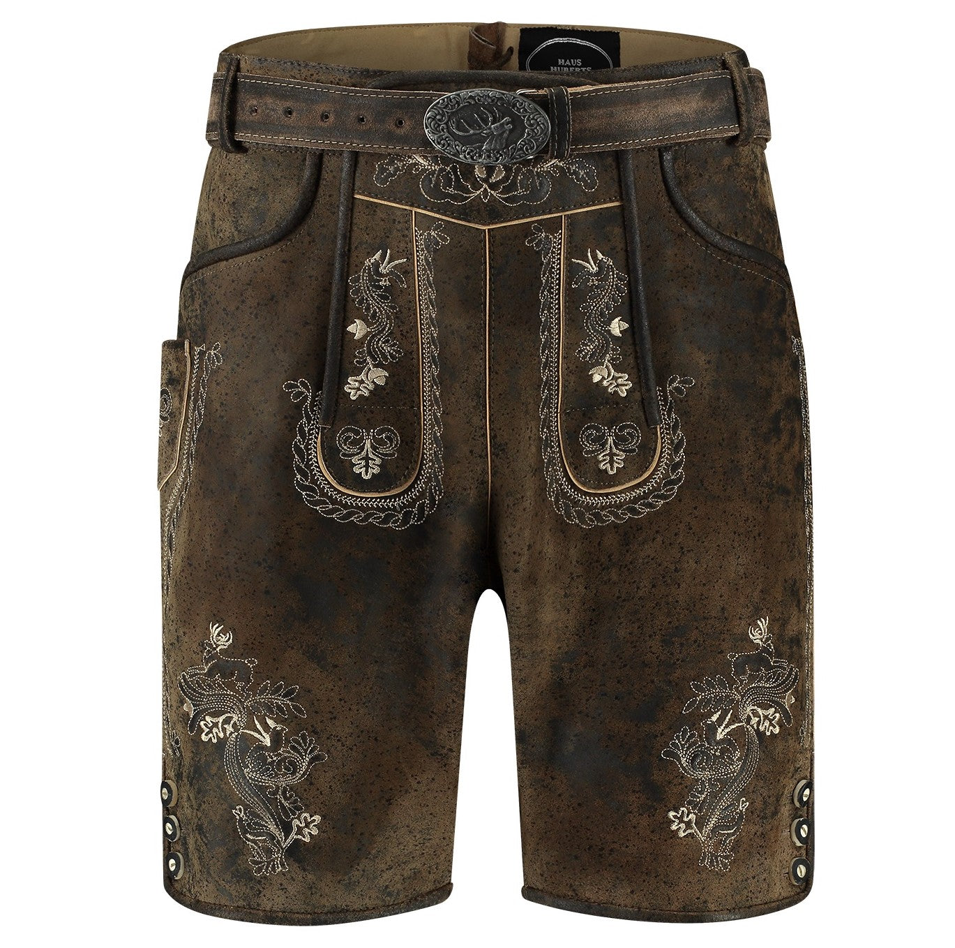 Lederhose kurz vintage braun
