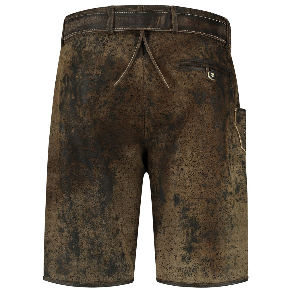 Lederhose kurz vintage braun – Bild 1 | LuxeStyle