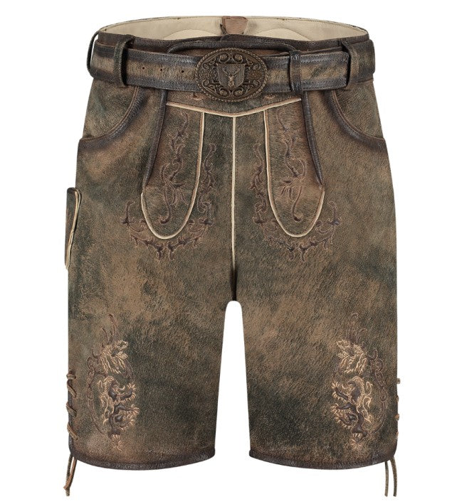 Lederhose kurz braun · Gr. 44