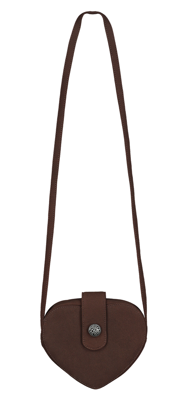 Herzförmige Tasche braun Bayern