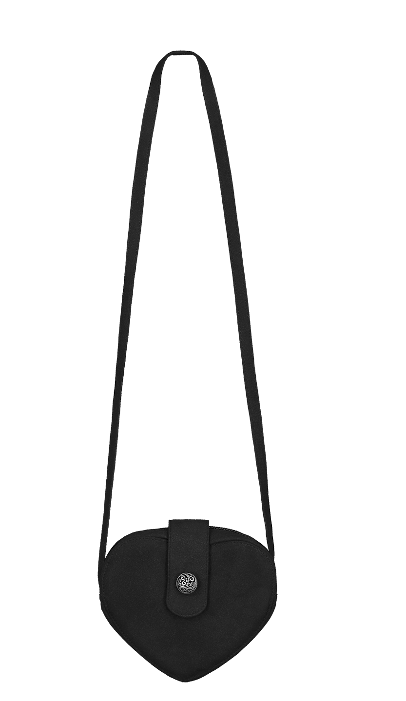 Herzförmige Tasche schwarz Bayern