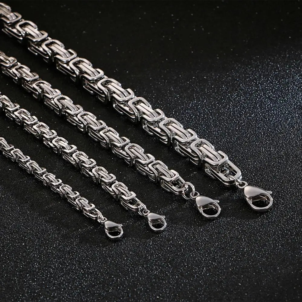 Byzantine-Kette · Herren Edelstahl Heavy