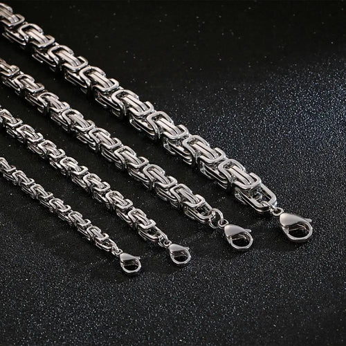 Byzantine-Kette · Herren Edelstahl Heavy