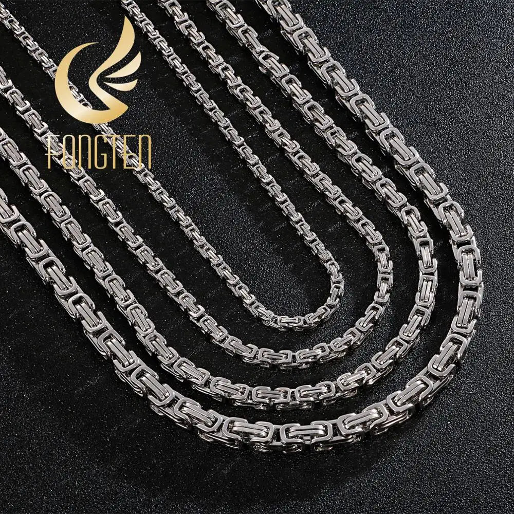 Byzantine-Kette · Herren Edelstahl Heavy