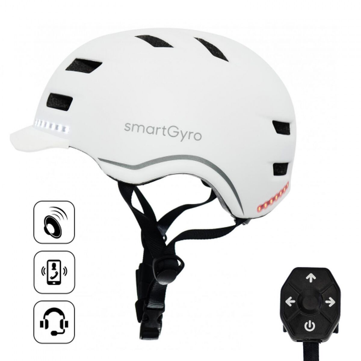 Helm für Elektroroller Smartgyro SMART PRO Weiß · Generalüberholt (Note A)