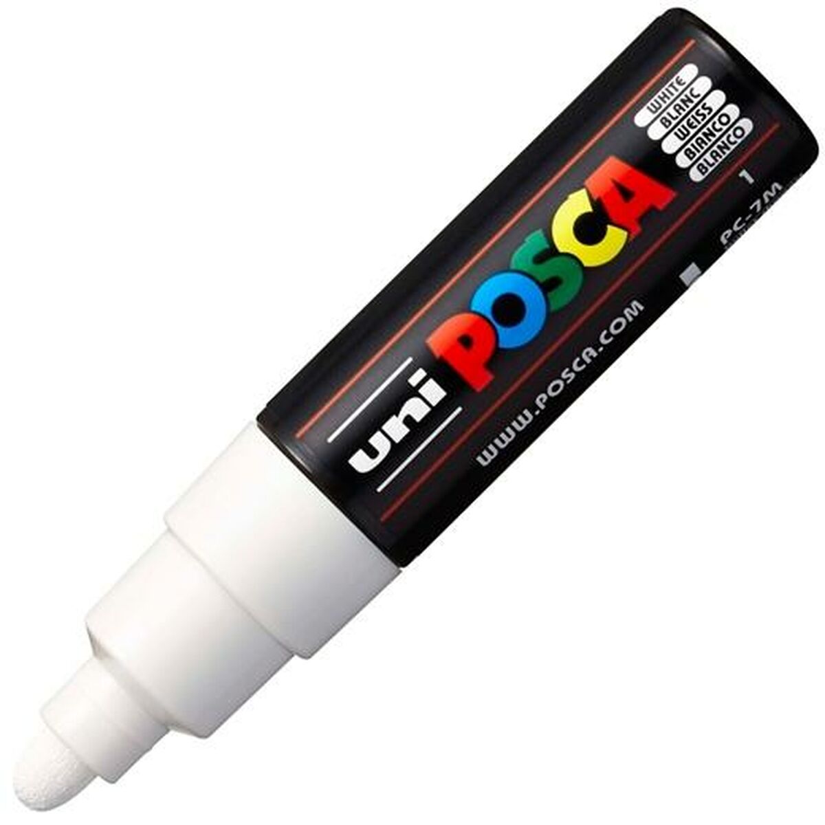 Marker Uni-Ball PC-7M Blanco Weiß