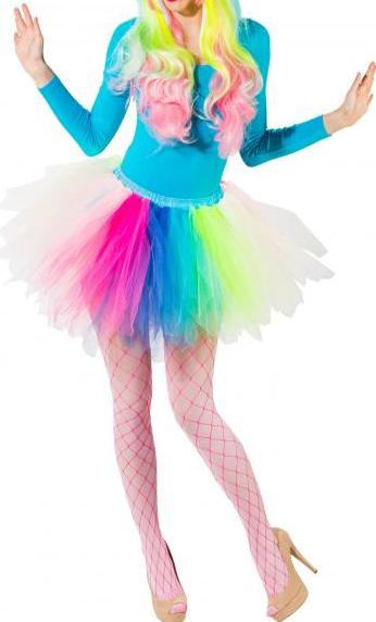 Tutu Regenbogen Kindergrösse · Gr. 116cm