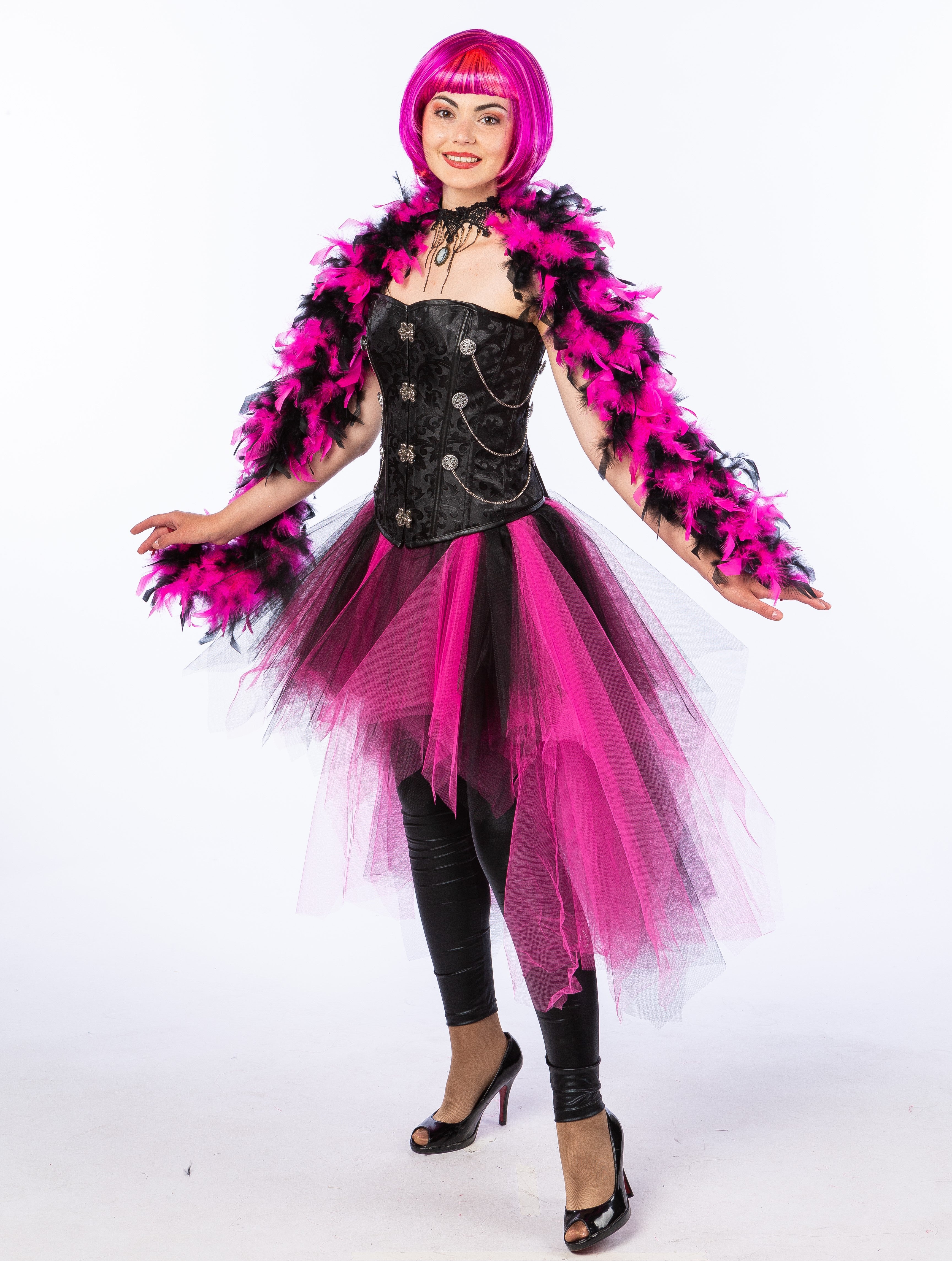 Tutu Vojuhila fuchsia/schwarz · Gr. XS