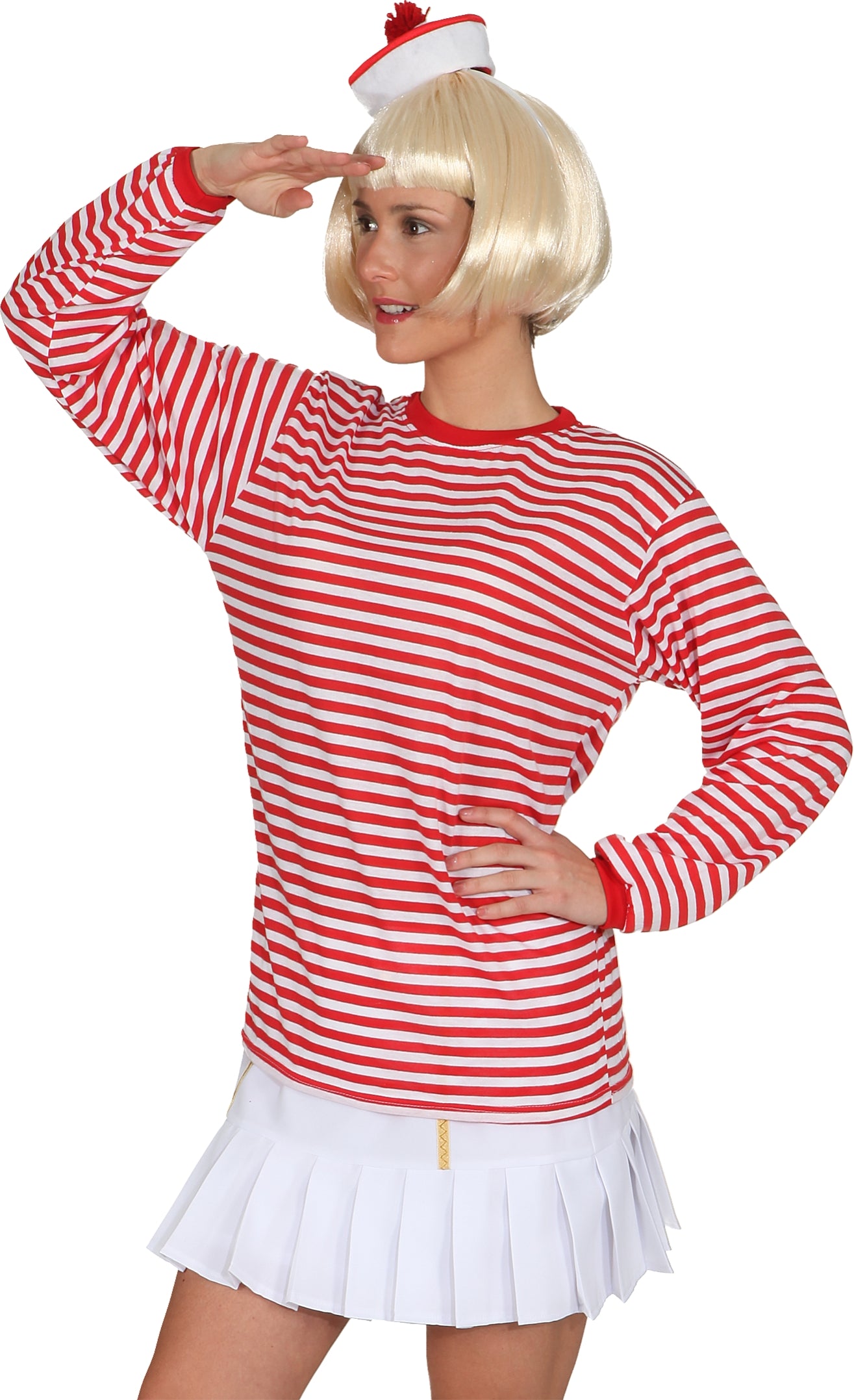Matrosen Ringelpulli rot/weiss · Gr. L